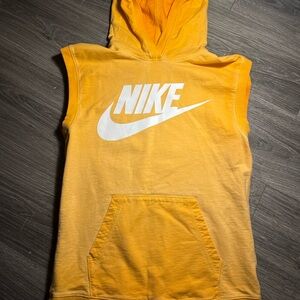 Nike Bright Orange Sleeveless Hoodie